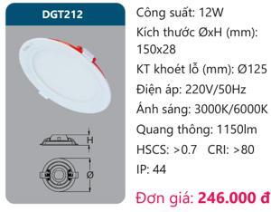Đèn LED Panel Duhal DGT212 - 12W