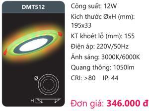 Đèn led panel Duhal DMT512