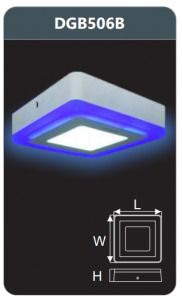 Đèn LED Panel màu Duhal DGB506B - 6W