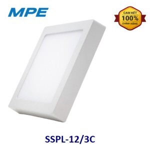 Đèn Led panel MPE vuông nổi SSPL12