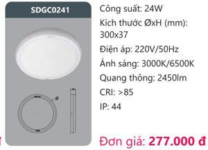 Đèn led panel nổi viền tròn Duhal SDGC0241 - 24W