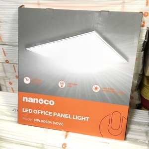Đèn LED panel office ốp trần loại tấm 40W 6500K trắng Panasonic NPL60606