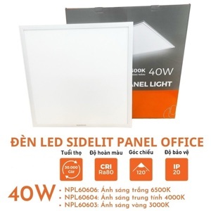 Đèn led panel tấm Nanoco 40W NPL60603