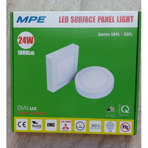 Đèn LED panel tròn gắn nổi MPE SRPL-6W 3 màu