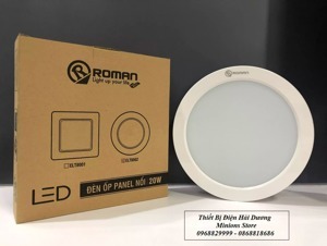 Đèn LED panel vỏ nhựa PC Roman ELT8001/20W