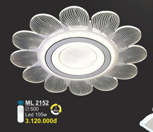 Đèn led pha lê vuông Hplight ML-2152