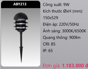 Đèn led quan sát sân vườn Duhal ABY213 - 9W