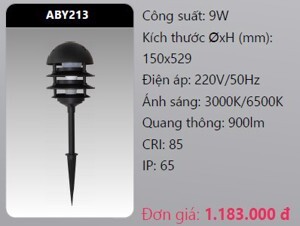 Đèn led quan sát sân vườn Duhal ABY213 - 9W