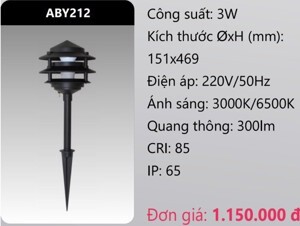 Đèn led quan sát sân vườn Duhal ABY212 - 5W