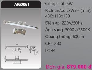 Đèn led soi gương Duhal AIG0061