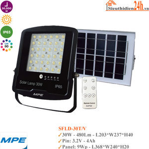 Đèn LED Solar MPE SFLD-30T 30W