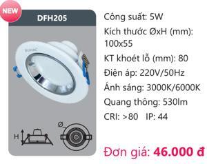 Đèn led tán quang âm trần Duhal DFH205