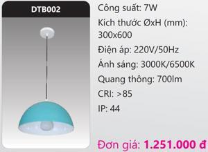 Đèn led treo thả trang trí Duhal DTB002 - 7W