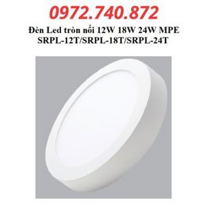 Đèn led tròn nổi MPE SRPL-18T 18W