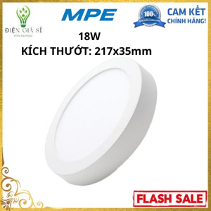 Đèn led tròn nổi MPE SRPL-18T 18W