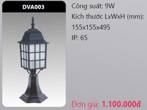 Đèn Led trụ cổng DVA003