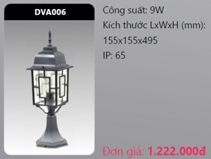 Đèn Led trụ cổng DVA006