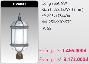 Đèn Led trụ cổng DVA007