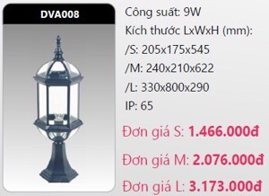 Đèn Led trụ cổng DVA008