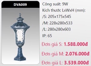 Đèn Led trụ cổng DVA009 5W