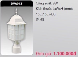 Đèn Led trụ cổng DVA012 5W