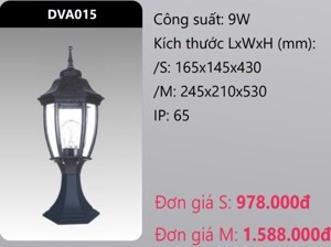 Đèn Led trụ cổng DVA015 5W