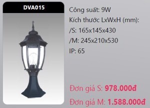 Đèn Led trụ cổng DVA015 5W