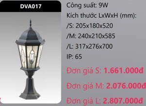 Đèn Led trụ cổng DVA017 5W