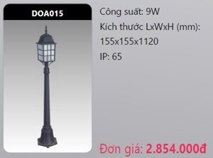 Đèn Led trụ công viên DOA015