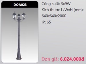 Đèn led trụ công viên DOA023