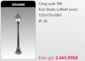 Đèn led trụ công viên Duhal DOA009 - 5W