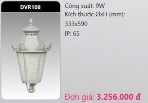 Đèn led trụ công viên Duhal DVR108 - 5W