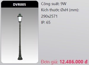 Đèn led trụ công viên Duhal DVR005 - 5W