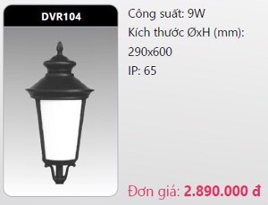 Đèn led trụ công viên Duhal DVR104 - 5W