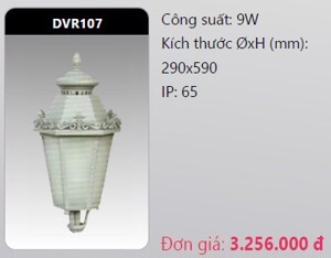 Đèn led trụ công viên Duhal DVR107 - 5W