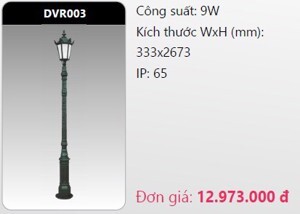 Đèn led trụ công viên Duhal DVR003 - 5W