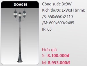 Đèn Led trụ DOA019