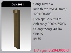 Đèn led trụ sân vườn Duhal DVH2021 - 5W