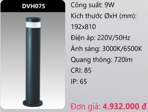 Đèn led trụ sân vườn Duhal DVH075 - 9W