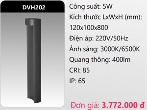 Đèn led trụ sân vườn Duhal DVH202 - 5W