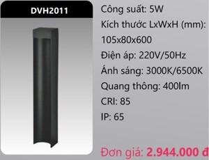 Đèn led trụ sân vườn Duhal DVH2011 - 5W