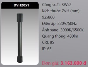 Đèn led trụ sân vườn Duhal DVH2051 - 3W*2