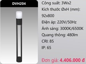 Đèn led trụ sân vườn Duhal DVH204