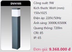 Đèn led trụ sân vườn Duhal DVH105 - 9W