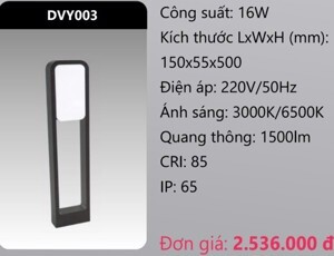 Đèn led trụ sân vườn Duhal DVY003 - 16W