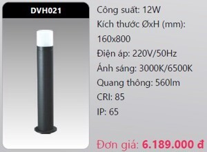 Đèn Led trụ sân vườn DVH021 7W