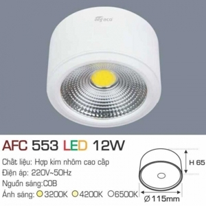 Đèn lon âm trần Anfaco AFC-553 - 12W