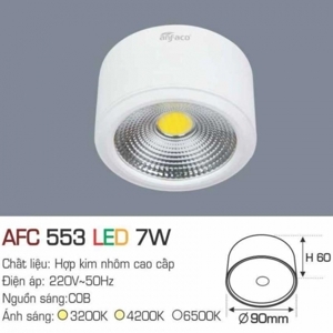 Đèn lon âm trần Anfaco AFC-553 - 7W