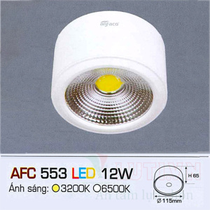 Đèn lon âm trần Anfaco AFC-553 - 12W