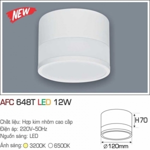 Đèn lon nổi led  AFC 648T 12W 1C